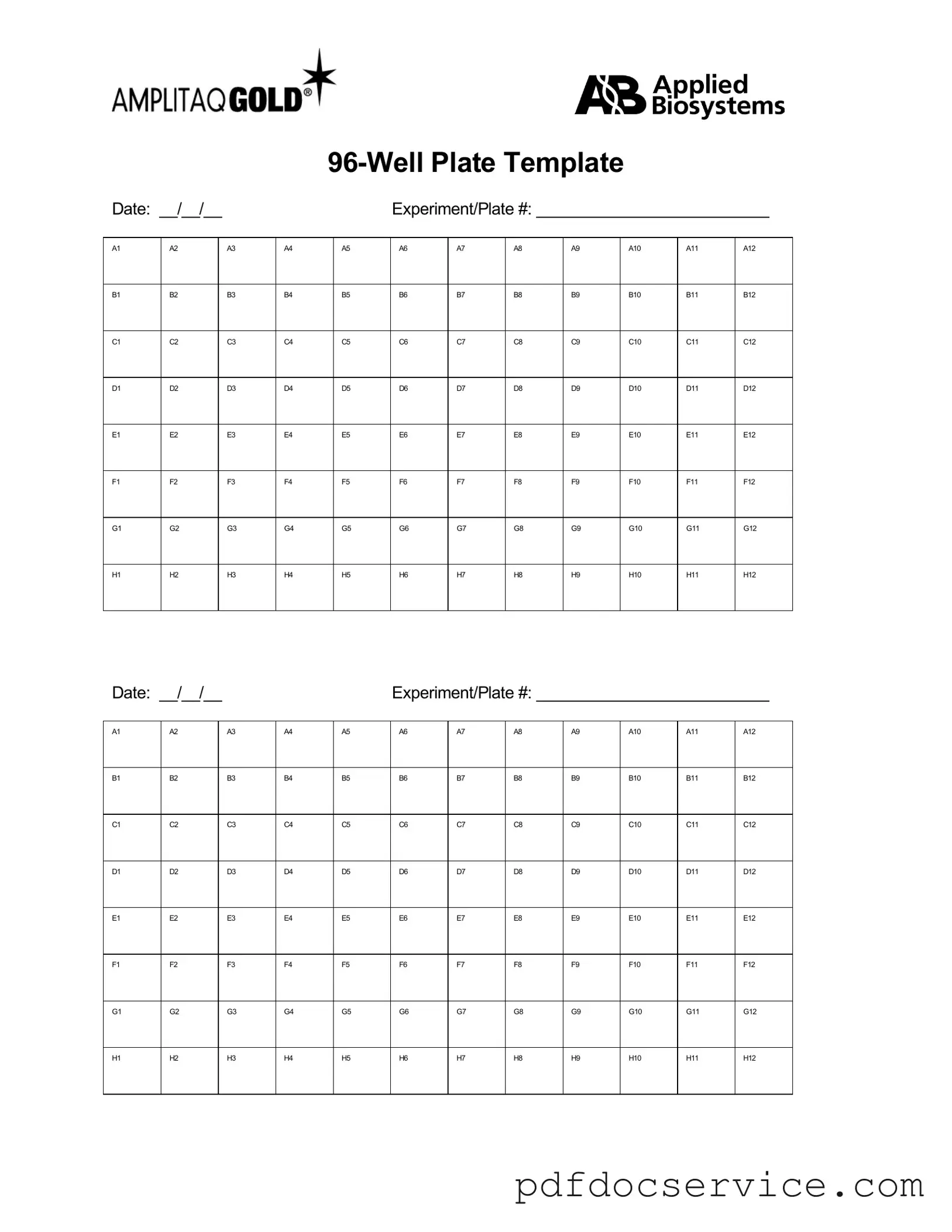 Fill Your 96 Well Form