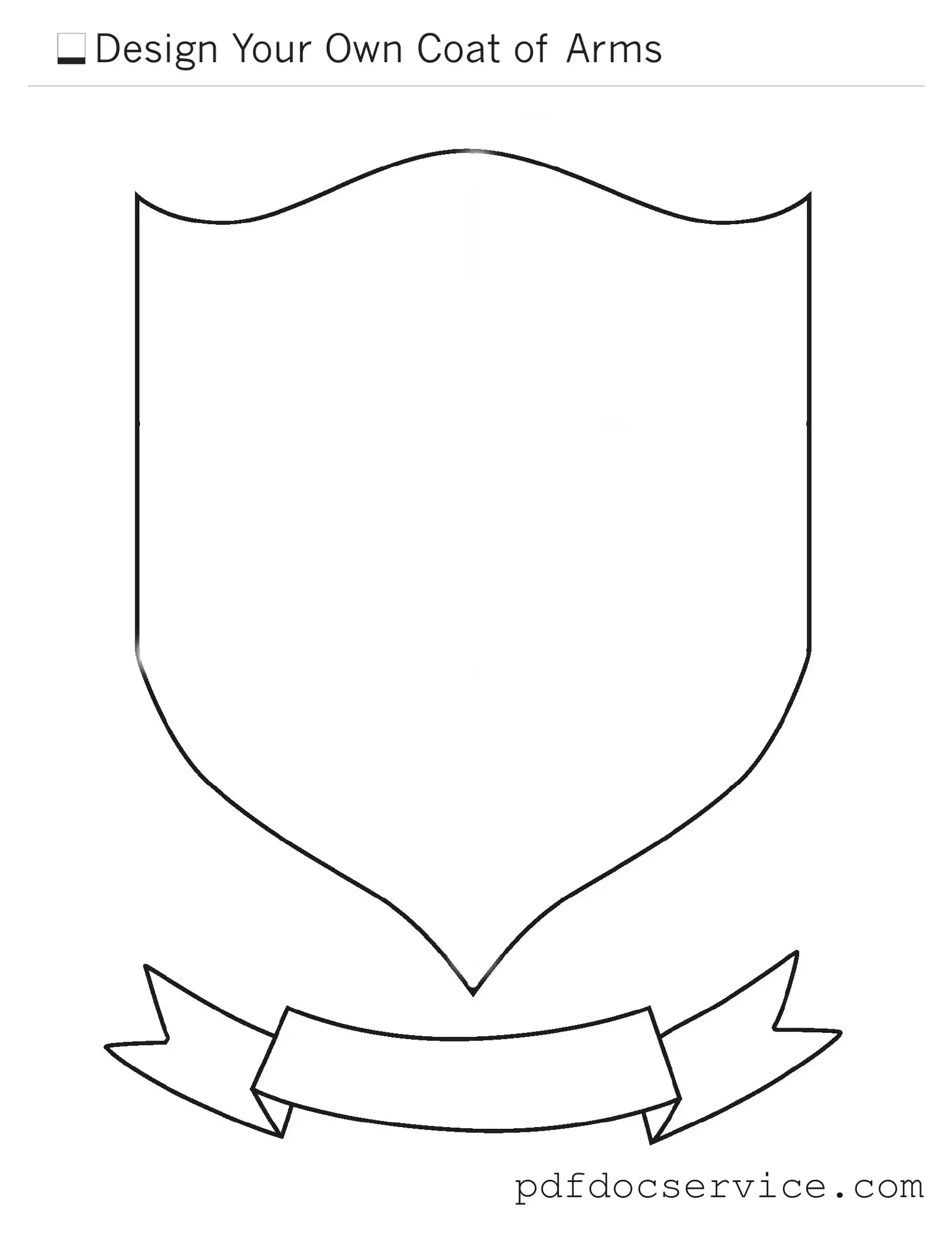 Fill Your Coat Of Arms Form