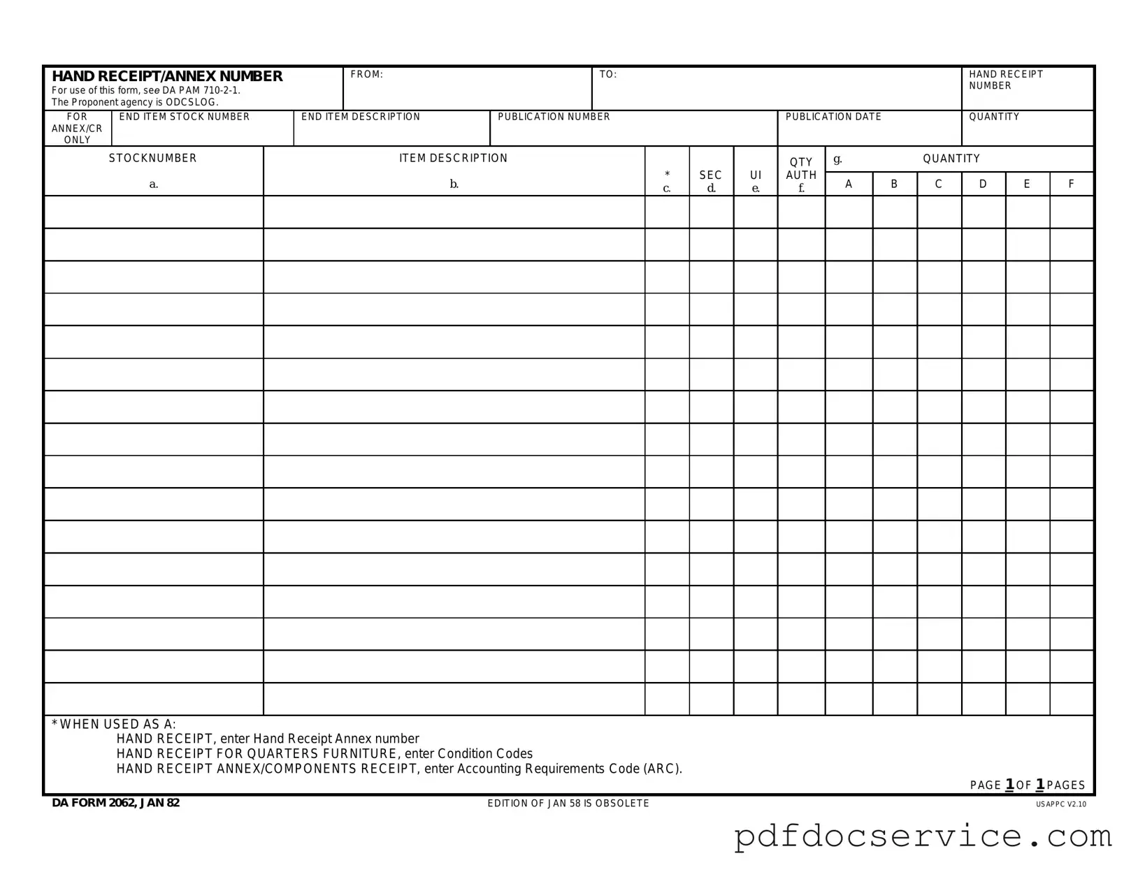 Fill Your Da Form