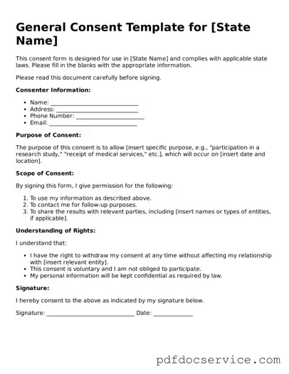 Blank Consent Form