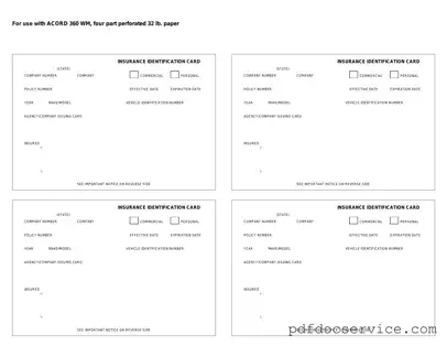 Fill Your Acord 50 WM Form
