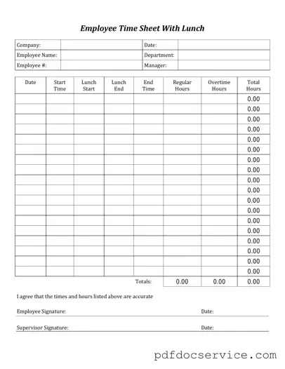 Fill Your Time Card Form